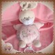 NICOTOY SOS DOUDOU LAPIN BOULE ROSE MUSICAL ABC 22 cm