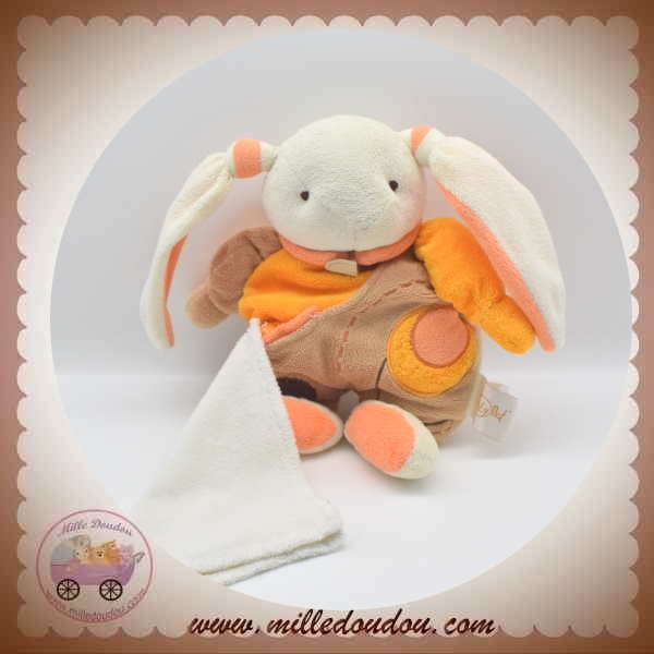 Baby'Nat Doudou mouchoir lapin beige