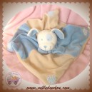 NICOTOY SOS DOUDOU CHIEN PLAT BEIGE BLEU COEUR