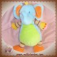 NICOTOY SOS DOUDOU ELEPHANT BLEU VERT MULTICOLORE