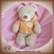 NICOTOY SOS DOUDOU OURS BOUCLETTE BEIGE SWEAT ORANGE