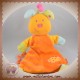 BABYSUN BABY SUN SOS DOUDOU ANIMAL ORANGE MARIONNETTE ETOILE