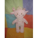 TAKINOU SOS DOUDOU VACHE ROSE AVEC FLEURS COM 9