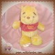 DISNEY NICOTOY SOS DOUDOU OURS WINNIE L'OURSON SATIN JAUNE