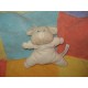 DOMIVA DOUDOU PELUCHE CHIEN ECRU HOCHET CORDE COU