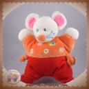 NICOTOY SOS DOUDOU SOURIS ROUGE QUASI PLATE ORANGE