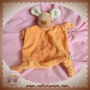 JJA DOUDOU SOURIS BEIGE PLAT ORANGE KIMBALOO SOS