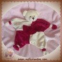 CMP DOUDOU OURS ECRU ROUGE BORDEAUX PLAT SOS