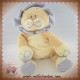 BENGY DOUDOU LION BEIGE ECRU MAUVE 30 CM SOS