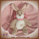 NOUKIE'S DOUDOU LAPIN OSCARINE BINZ BEIGE ROSE TREFLE SOS