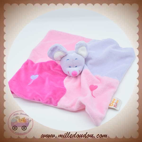 Kit attache doudou à faire soi-même coeur violet foncé