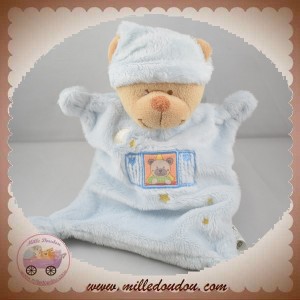 NICOTOY SOS DOUDOU OURS BEIGE PLAT BLEU ETOILES FENETRE