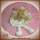 DOUDOU ET COMPAGNIE SOS LAPIN MARRON PLAT ECRU JAMBES BIO