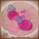 CMP DOUDOU PAPILLON PLAT FLEUR VIOLET ROSE SOS