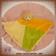 TRIS & TON DOUDOU OURS PLAT ORANGE VERT SOS