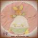 TAKINOU DOUDOU LAPIN BEIGE PLAT BLANC VICHY JAUNE VERT POUSSIN SOS