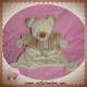 NICOTOY DOUDOU OURS PLAT ECRU BASTIEN VESTE BEIGE SOS