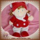 NICOTOY DOUDOU POUPEE FILLE ROUGE ET BLANC ETOILE SOS