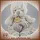 BABYNAT DOUDOU OURS GRIS POIL SOS