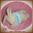 NICOTOY DOUDOU LAPIN  ALLONGE MUSICAL SWEAT BLEU SOS