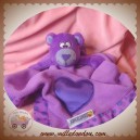 SMARTSCENTS DOUDOU OURS PLAT VIOLET MAUVE COEUR SOS