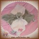 NOUKIE'S DOUDOU ECUREUIL LEONTINE PLAT TAUPE ROSE SOS