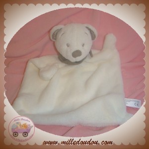 NICOTOY SOS DOUDOU OURS PLAT BLANC BANADANA TAUPE TEDDY