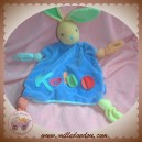 KALOO DOUDOU LAPIN PLAT BLEU POP NOEUD SOS