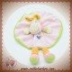 SIDJ DOUDOU GIRAFE PLATE ROSE VERT COEUR BLEU SOS 