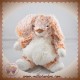 NICOTOY SOS DOUDOU LAPIN POIL ROUX MARRON BLANC