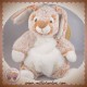 NICOTOY SOS DOUDOU LAPIN POIL ROUX MARRON BLANC