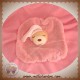 KALOO SOS DOUDOU OURS BEIGE PLAT PLUME ROSE DORMEUR