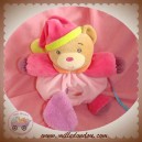 KALOO SOS DOUDOU OURS POMPON ROSE EVEIL COEUR 