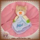 SOS DOUDOU OURS PLAT BLEU MAUVE HOCHET BONBON ANNEAU DENTITION