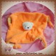 BABOU SOS DOUDOU OURS JAUNE PLAT ORANGE NOEUD