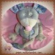 HISTOIRE D'OURS DOUDOU SOURIS GRISE COUTURE FLEUR TISSU SOS