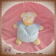 PREMAMAN SOS DOUDOU OURS QUASI PLAT BLEU FOULARD ORANGE