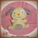 NICOTOY DOUDOU CHIEN QUASI PLAT JAUNE VENTRE GRIS 14 CM SOS