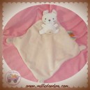 NICOTOY DOUDOU LAPIN BLANC CAPE ECRU BEIGE SOS