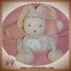 KALOO DOUDOU LAPIN ROSE BOULE FLEUR TISSU HOCHET LILIROSE SOS