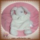 NICOTOY SOS DOUDOU LAPIN BLANC PLAT ECHARPE