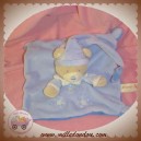 NICOTOY DOUDOU OURS PLAT BLEU LUNE ETOILE SOS