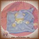 NICOTOY DOUDOU OURS PLAT BLEU LUNE ETOILE SOS