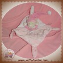 NICOTOY DOUDOU OURS BEIGE PLAT ROSE LIT OISEAU SOS