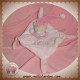 NICOTOY DOUDOU OURS BEIGE PLAT ROSE LIT OISEAU SOS