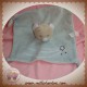 BVBA DOUDOU OURS PLAT GRIS ROSE ETOILE NOEUD SOS