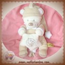 MANOR DOUDOU OURS ECRU BEIGE MUSICAL OISEAU ETOILE BABALU NICOTOY SOS