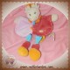 BABYNAT SOS DOUDOU GIRAFE ECRU PLAT ROSE SOS