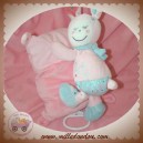 NICOTOY DOUDOU LAPIN ROSE SUR OREILLER MUSICAL SOS