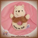 DISNEY SOS DOUDOU OURS WINNIE L'OURSON HOCHET ECRU MARRON 